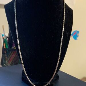 Simple Silver-Tone Chain Necklace